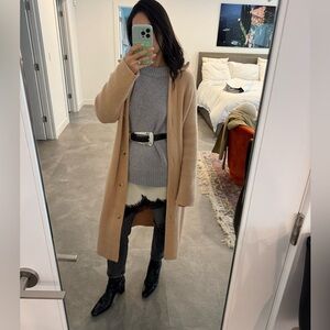 Vince Cozy Camel Duster Sweater - XS